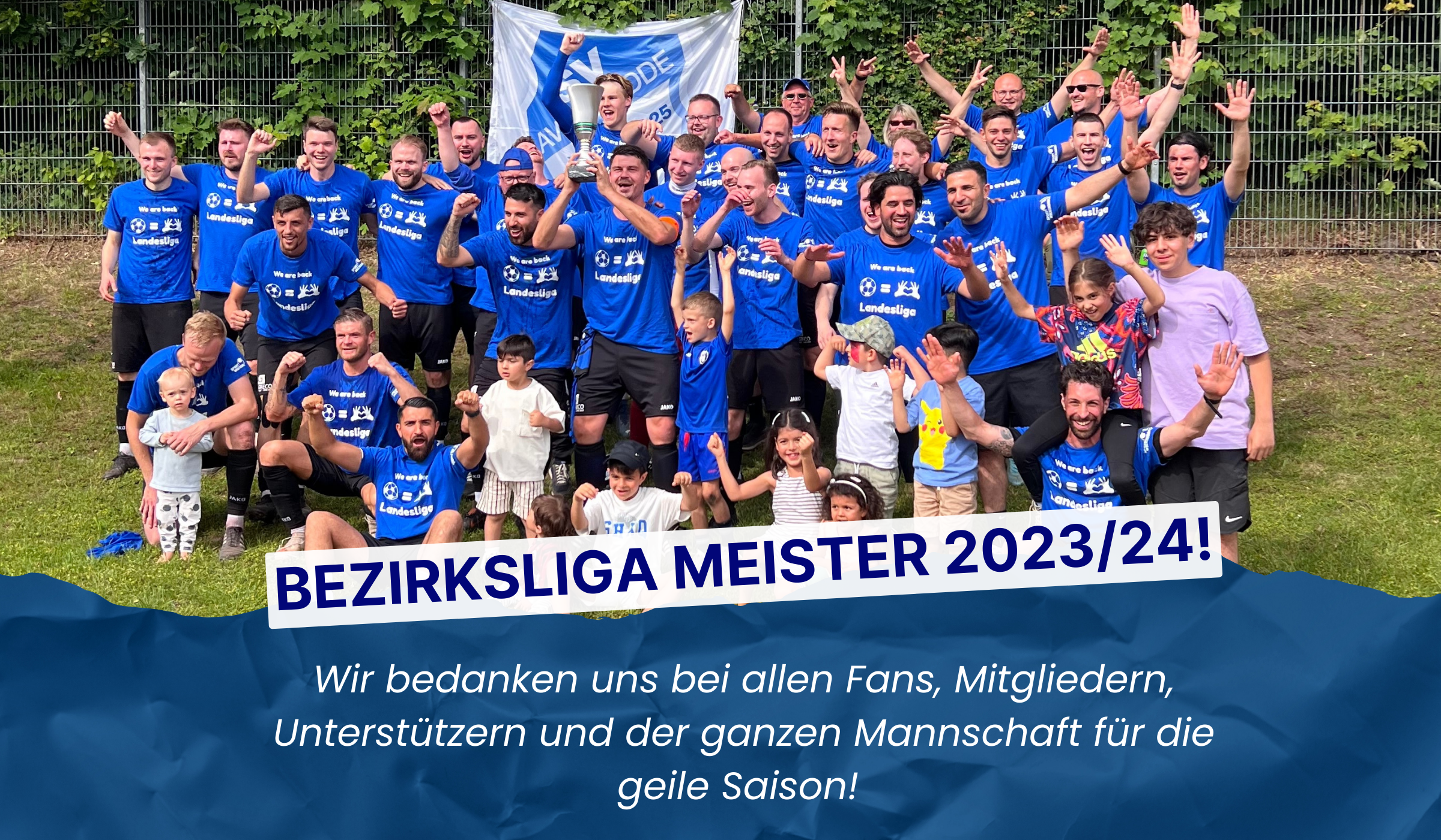 Read more about the article Wir steigen nach 7 Jahren endlich wieder zurück in die Landesliga auf!