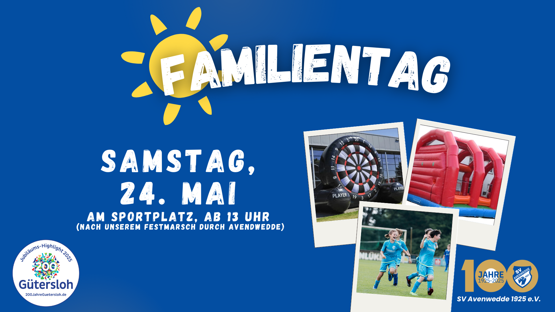 Du betrachtest gerade 24.05. Familientag beim SVA